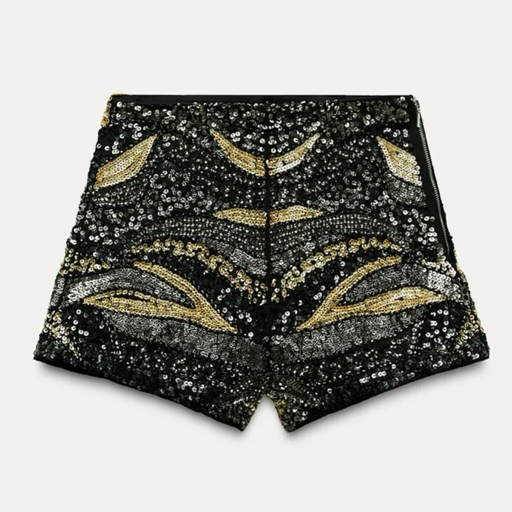 NWT ZARA SEQUIN SHORTS - Picture 10 of 16
